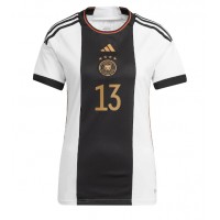 Deutschland Thomas Muller #13 Fußballbekleidung Heimtrikot Damen WM 2022 Kurzarm